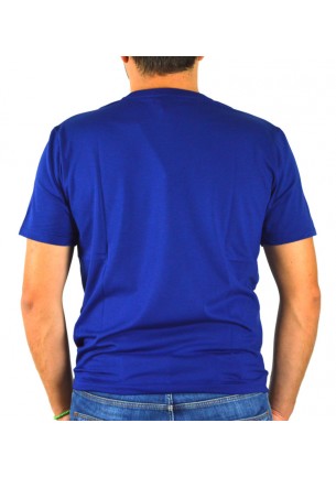 t shirt blu elettrico uomo
