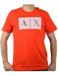 ARMANI EXCHANGE t-shirt uomo manica corta arancione slim fit