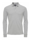 ARMANI JEANS polo manica lunga cotone slim fit grigio 06m86