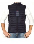 ARMANI JEANS gilet uomo piuma d'oca 100 grammi blu