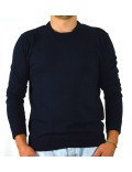 ARMANI EXCHANGE maglia uomo blu cotone e cashmere girocollo BLU 8NZM3E