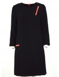 ARMANI EXCHANGE abito donna nero manica lunga 6ZYA14