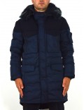 ARMANI EXCHANGE parka uomo lungo caban blu uomo 6ZZL04