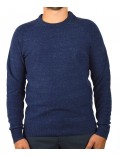 SELECTED HOMME maglia uomo girocollo blu melange cotone SLHJACOB