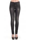 J&Q jeans donna elasticizzato nero sfumato push up