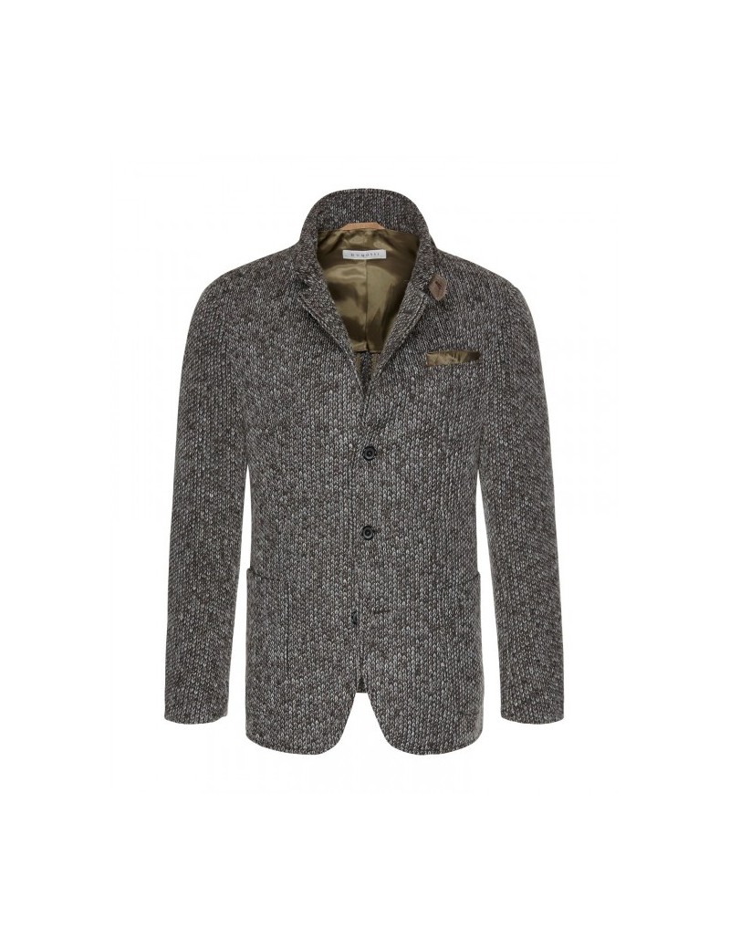 Giacca da uomo Bugatti colore grigio invernale in lana e mohair