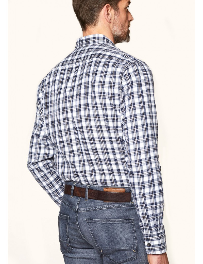 Camicia slim fit con colletto button down uomo