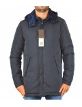 ROMEO GIGLI giubbino parka uomo 2 in uno lungo blu OI3711