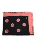 ARMANI EXCHANGE sciarpa pashmina donna nero e rosa 6ZY410