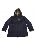 ELENA MIRO' piumino lungo giubbino donna taglie comode blu parka