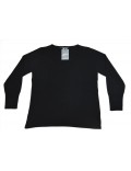 ELENA MIRO' maglia donna collo a V colore nero cashmere
