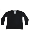 ELENA MIRO' maglia donna collo a V colore nero cashmere