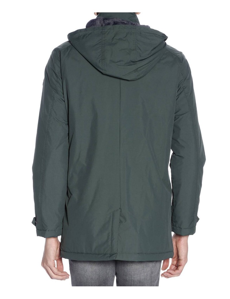 Ciabalù Parka Uomo In Cotone – Giubbotto Estivo Con Cappuccio Removibile, Slim Fit, 4 Tasche, Bottoni Ai Polsini – Made In Italy