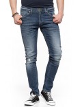 LEE jeans uomo Luke elasticizzato slim fit azzurro strappato l719dxxq