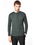 SELECTED HOMME maglia uomo manica lunga verde girocollo lana