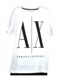 ARMANI EXCHANGE icon t-shirt donna manica corta bianca