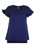 ARMANI EXCHANGE t-shirt donna blusa corta blu estiva 3GYH11