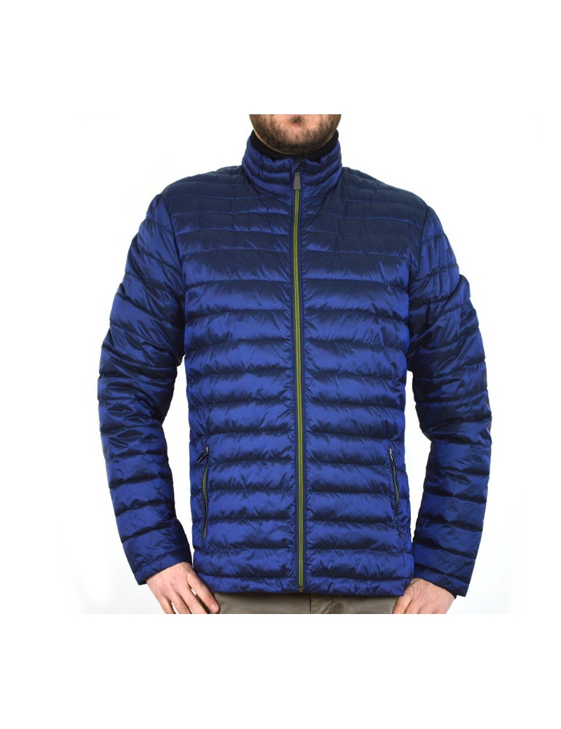 ROMEO GIGLI piumino corto ecopiuma blu royal lucido ROMEO GIGLI piumino corto ecopiuma blu royal lucido