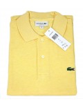 Polo Lacoste Classic Fit  giallo uomo 1264 manica corta 100% cotone