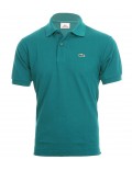 Polo Lacoste uomo verde acqua  PH4012 manica corta slim fit