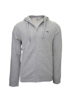 Felpa uomo Lacoste sh6042 grigio Lacoste saldimoda