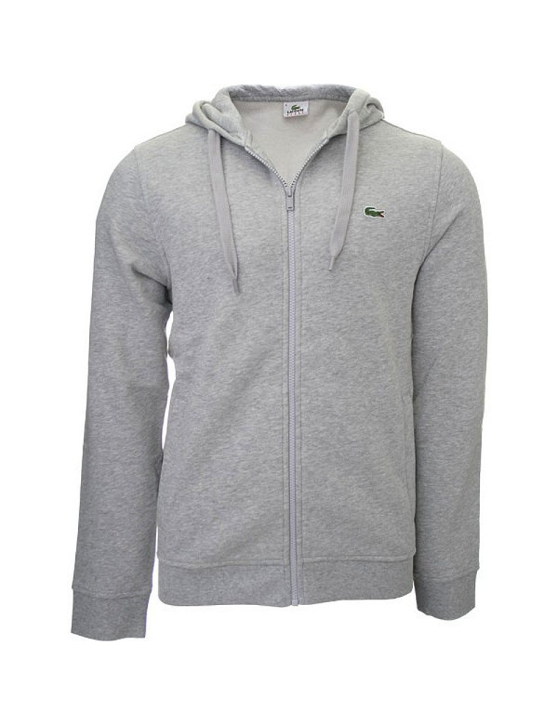 Felpa uomo Lacoste sh6042 grigio Lacoste saldimoda