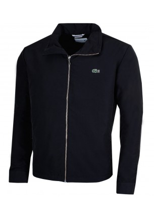 Giubbino Lacoste nero senza cappuccio bh6121