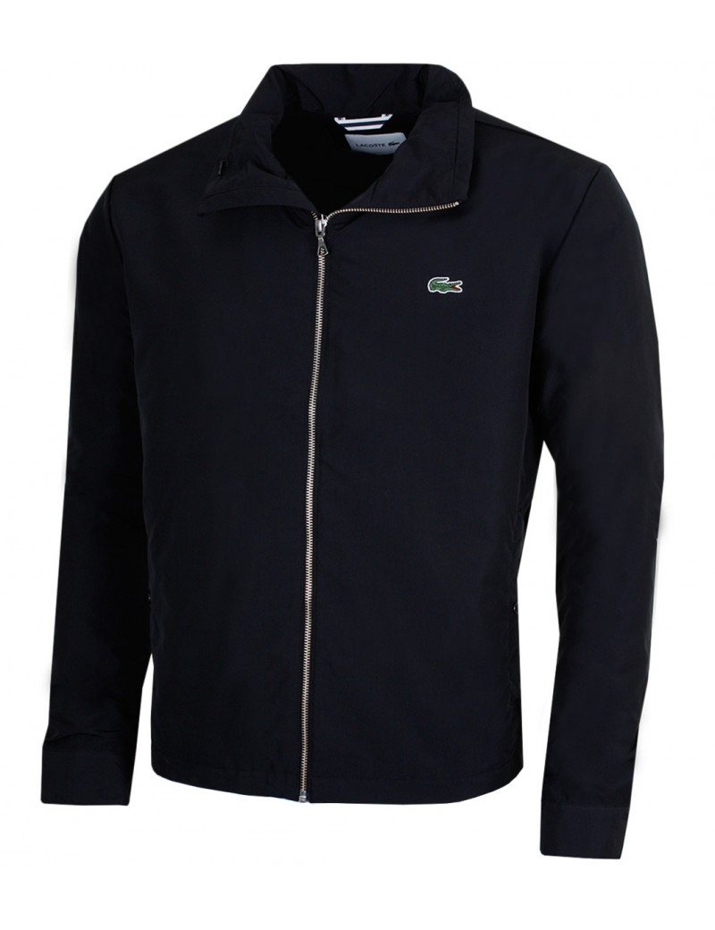 Giubbino Lacoste nero senza cappuccio bh6121