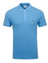 polo uomo lacoste slim fit manica corta celeste cotone