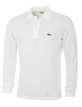 LACOSTE polo uomo 1312 manica lunga bianco