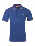 LACOSTE polo uomo manica corta blu cobalto yh7900