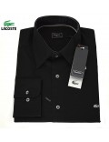 LACOSTE camicia uomo colore nero slim fit ch3677 ch3679