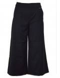 ARMANI EXCHANGE pantalone donna nero corto e largo 3GYP16