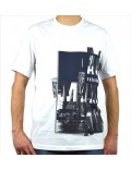 ARMANI EXCHANGE t-shirt uomo manica corta colore bianco girocollo 3GZTAQ