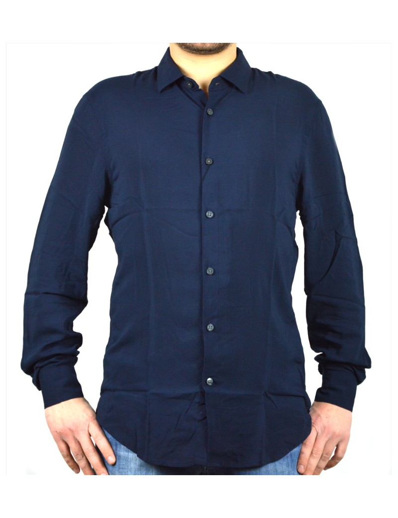 Maglione Uomo A Maniche Lunghe Blu - Cinch - Felpa In Pile Morbido, Vestibilità Comoda, Capo Basic Casual Per L'Inverno, Colore Blu