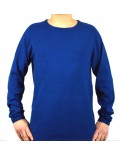 SELECTED HOMME maglia uomo manica lunga blu royal girocollo cotone