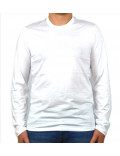 ARMANI EXCHANGE t-shirt uomo manica lunga bianca girocollo tinta unita 8NZM77