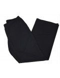 ELENA MIRO' pantalone donna taglie comodo largo in fondo nero P913T08491
