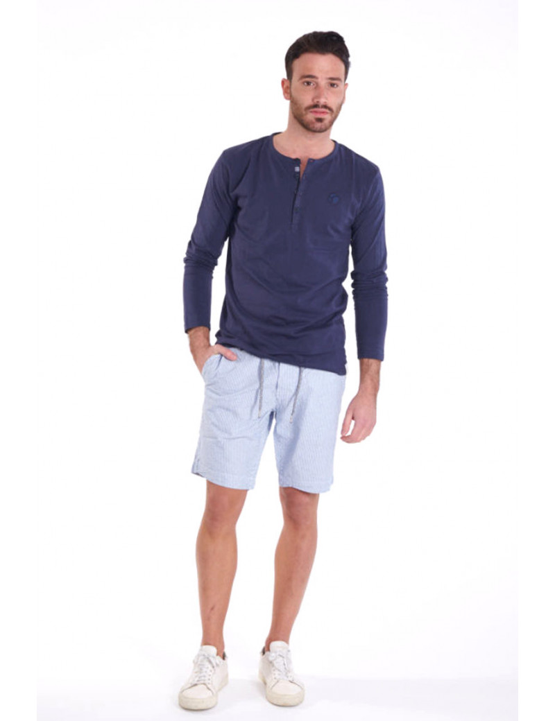 Pantaloncini Estivi Uomo In Cotone Oliva Taglia 52 | Shorts Con Cordoncino E Tasche | Twill Casual Leggero