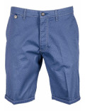 BUGATTI bermuda pantaloncini corti uomo blu con pois bianchi