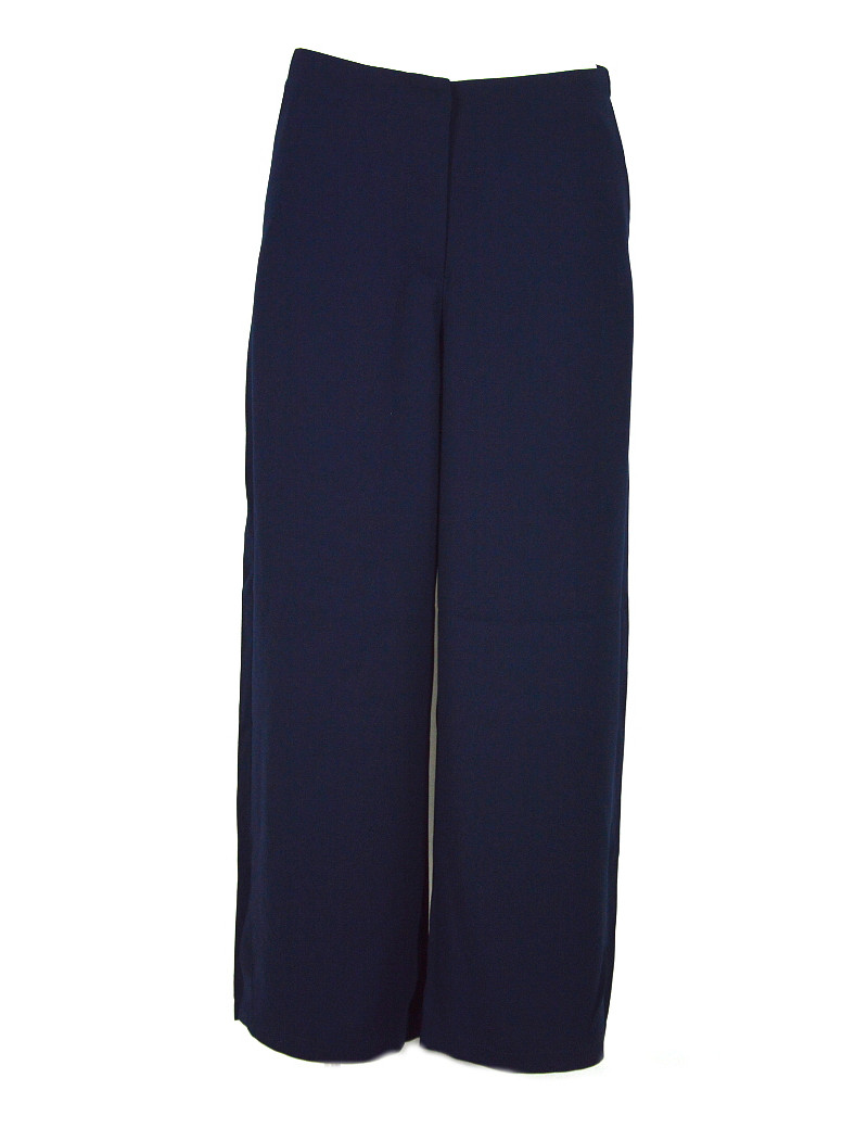 pantalone donna armani exchange blu largo in fondo saldi moda 6gyp04