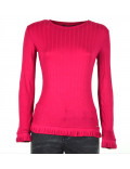 ARMANI EXCHANGE maglia donna blu girocollo manica lunga  fucsia 6GYMAA