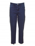 ARMANI EXCHANGE jeans donna blu con pailettes laterali j16 cropped