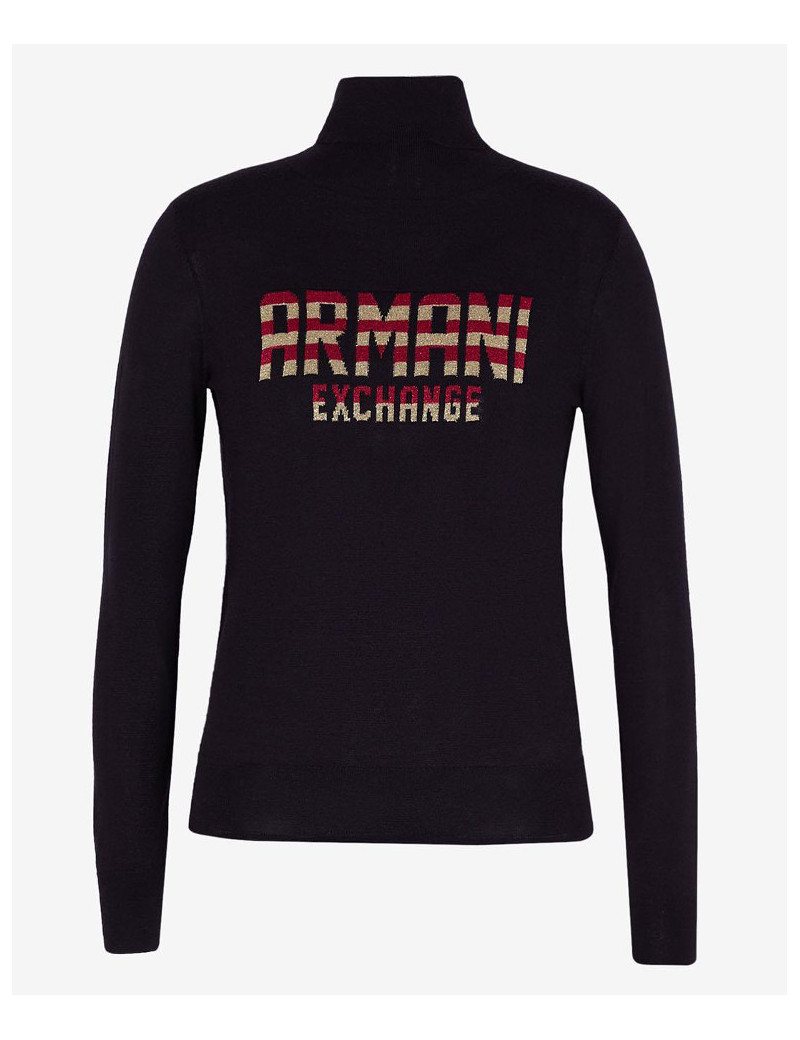 docevita donna armani exchange in misto lana sportivo magli donna colore nero docevita donna armani exchange in misto lana sportivo magli donna colore nero