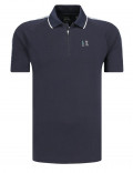 ARMANI EXCHANGE polo uomo blu navy con zip3GZFAB