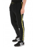 ARMANI EXCHANGE pantalone uomo nero con elastico in fondo stile tuta nero e giallo 6GZP85