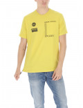 ARMANI EXCHANGE t-shirt uomo manica corta giallo girocollo 6GZTBL
