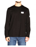 ARMANI EXCHANGE t-shirt maglietta uomo manica lunga nera logo sul petto ax 6GZTGH