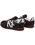 ARMANI EXCHANGE sneakers donna nere basse logo argento xdx031