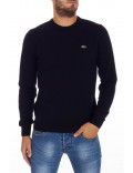 LACOSTE maglia uomo girocollo nero lana ah2995